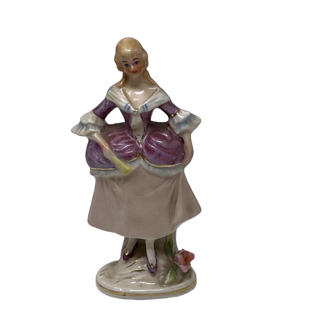 Coventry Porcelain Victorian Figurine #5064A "ROSAMUND" Made in USA 5" Tall